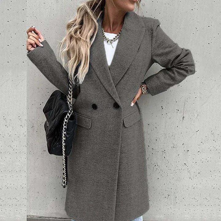 Aaliyah – Classic Winter Coat with Lapels