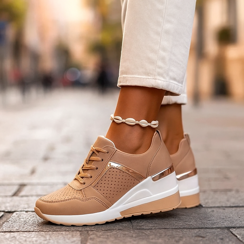 Abiana – Comfortable Wedge Sneakers