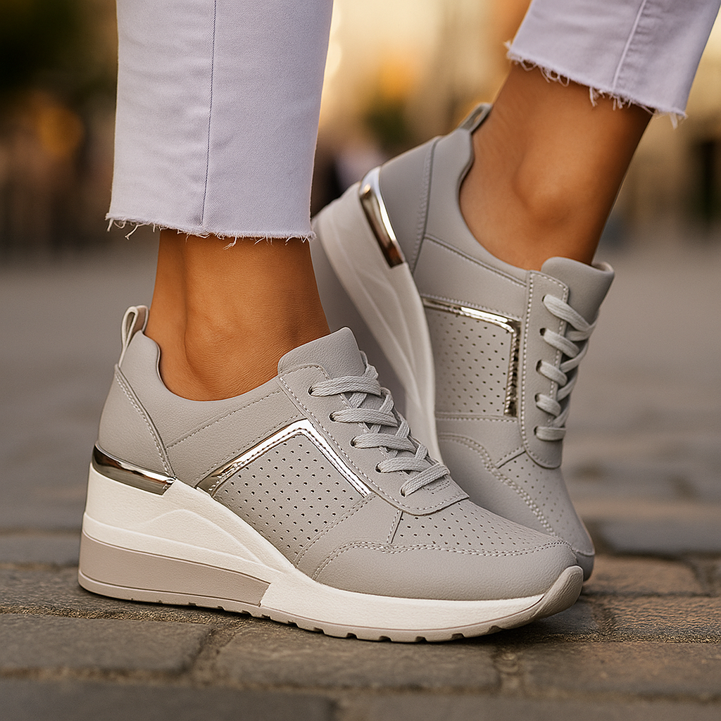 Abiana – Comfortable Wedge Sneakers