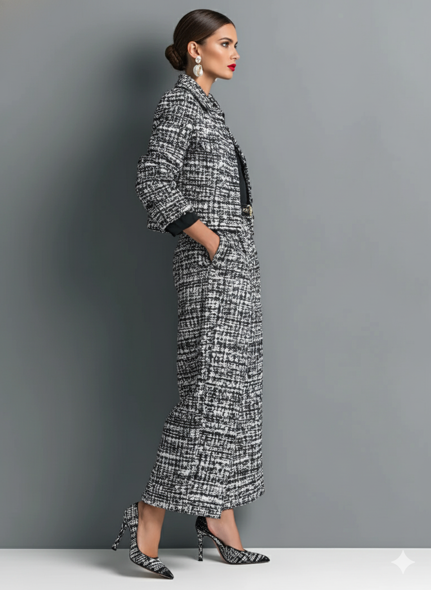 Aderet - Stylish Long Sleeve Jacket and Casual Pants