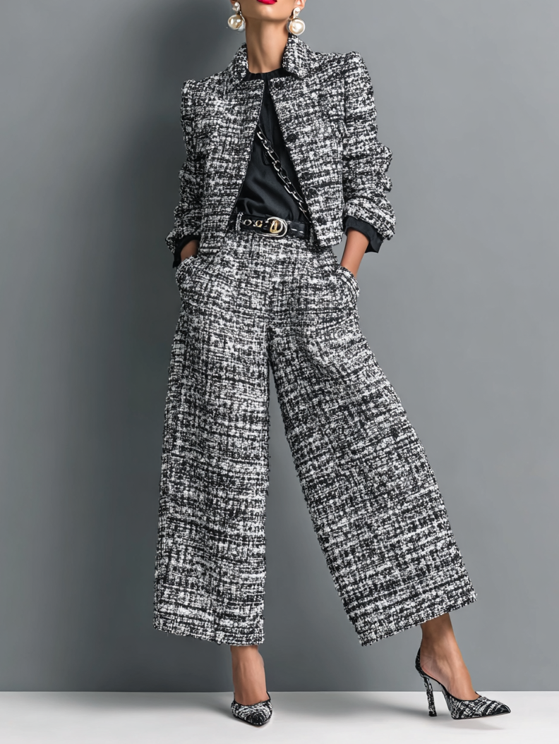 Aderet - Stylish Long Sleeve Jacket and Casual Pants