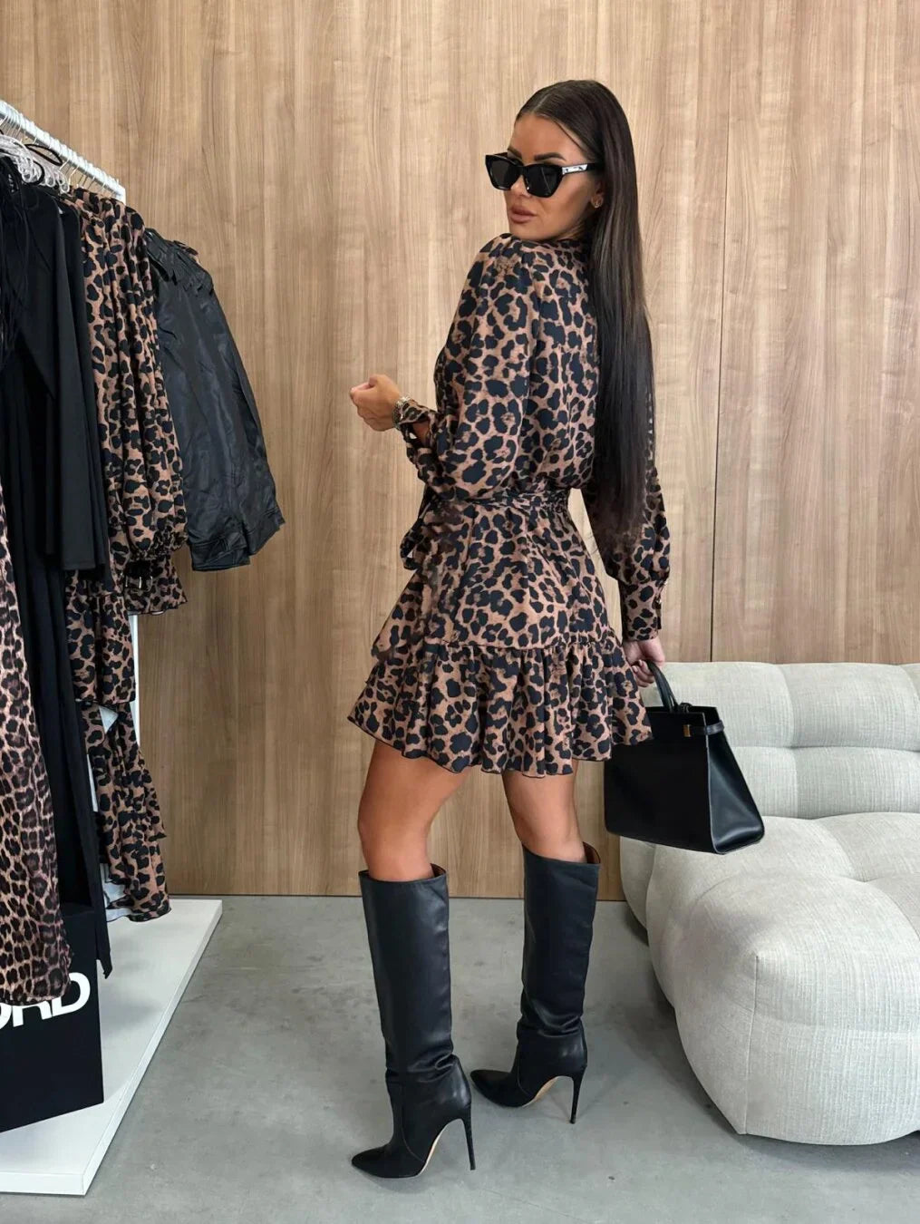 Adinda – Mini Dress with Floral Pattern