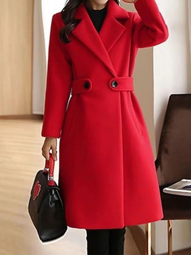 Aella – Elegant Long Wool Coat