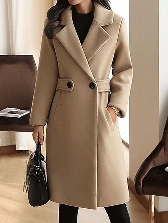 Aella – Elegant Long Wool Coat