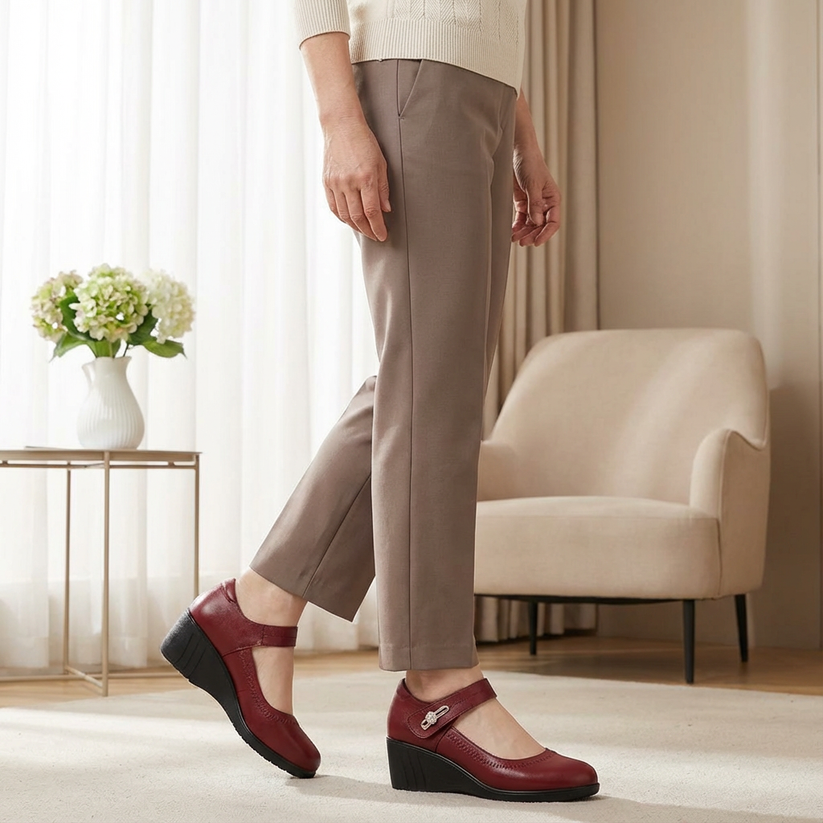 Aikaterina – Shoes with Round Toe and Strap