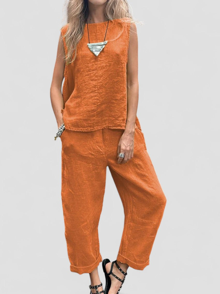 Ailith – Comfortable Sleeveless Top and Pants