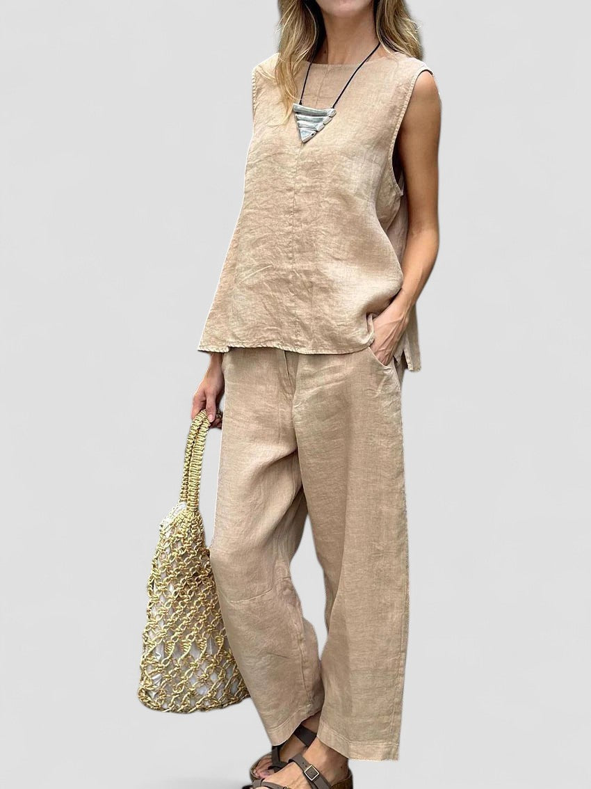 Ailith – Comfortable Sleeveless Top and Pants
