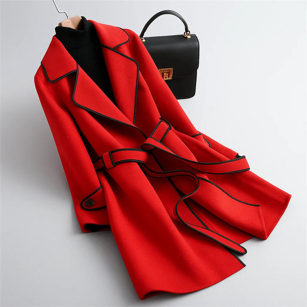 Aitana – Trench Coat with Lapel Collar and Belt