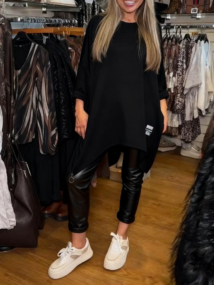 Aldona – Asymmetrical Top and Simple Pants