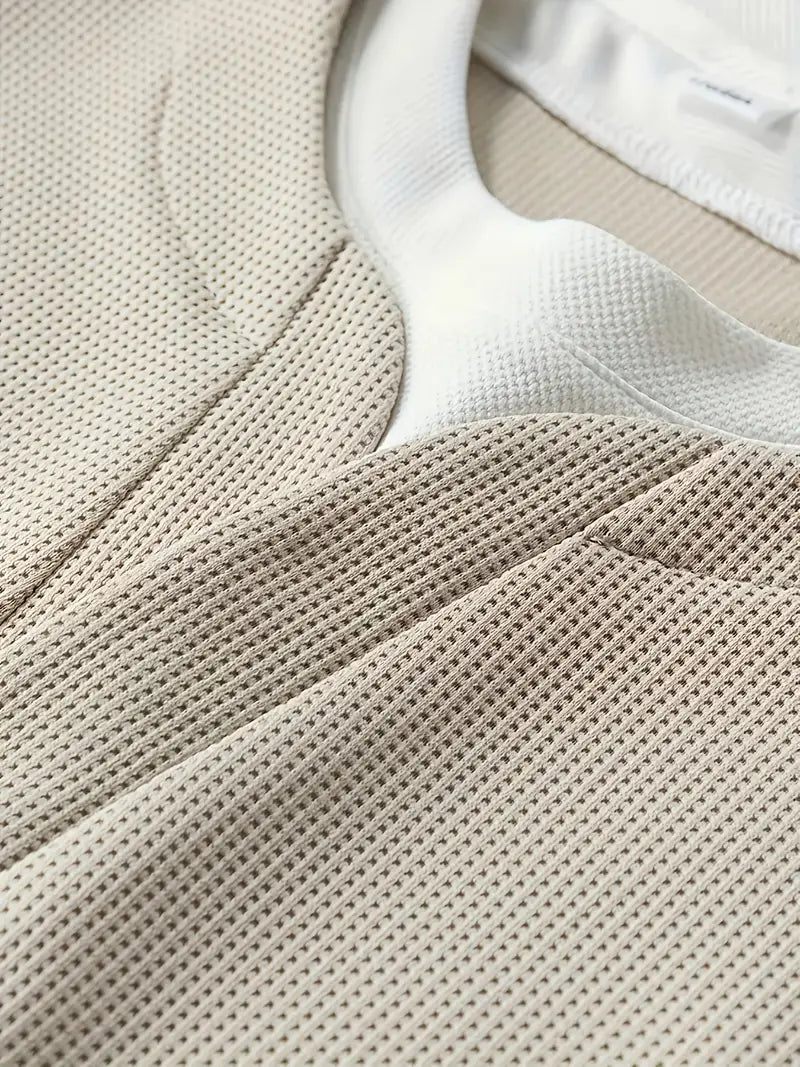 Aldous – Long-Sleeve Shirt with Waffle Pattern