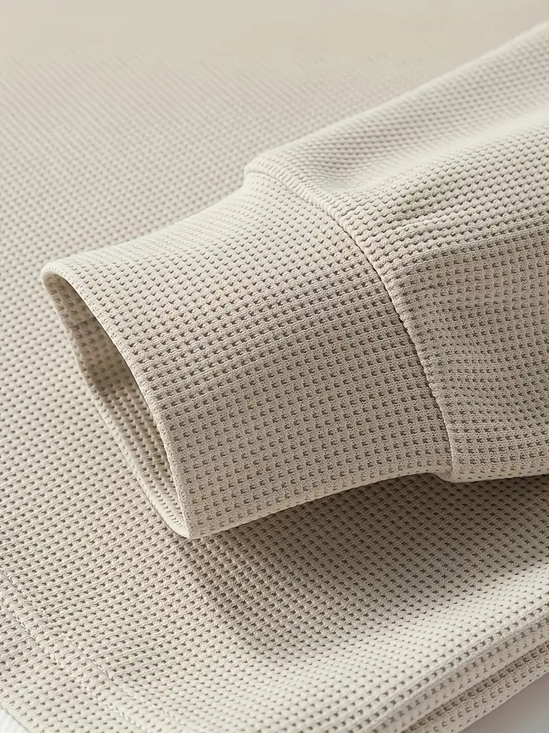 Aldous – Long-Sleeve Shirt with Waffle Pattern