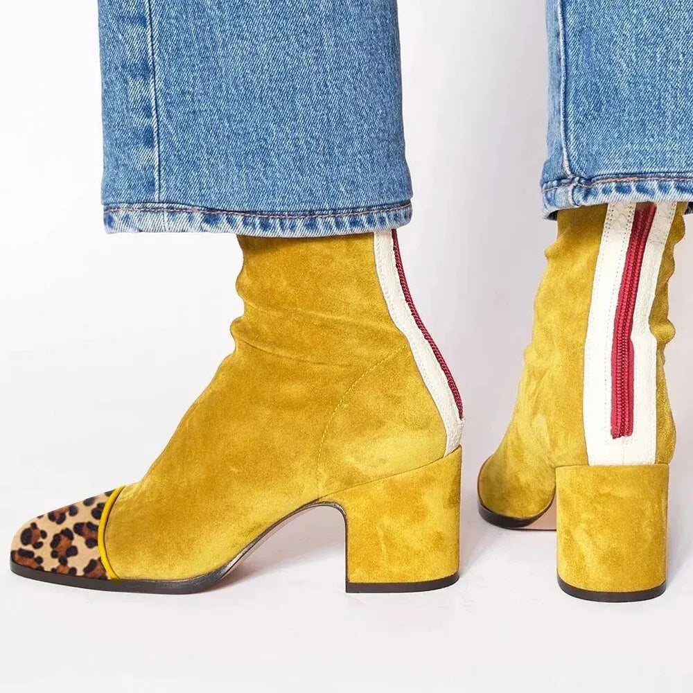 Aless – Elegant Ankle Boots Made of Suede
