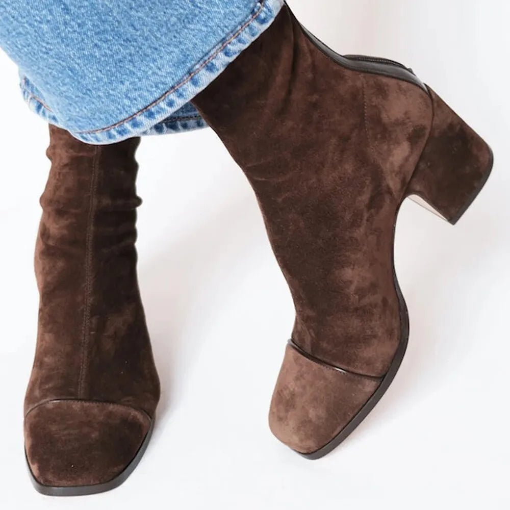 Aless – Elegant Ankle Boots Made of Suede