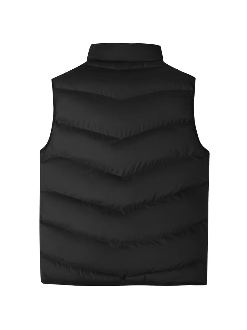 Amaury - Casual Puffer Vest with Zipper