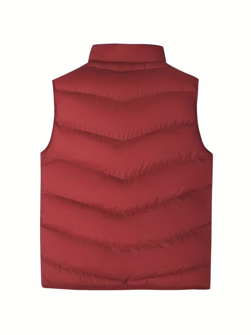 Amaury - Casual Puffer Vest with Zipper