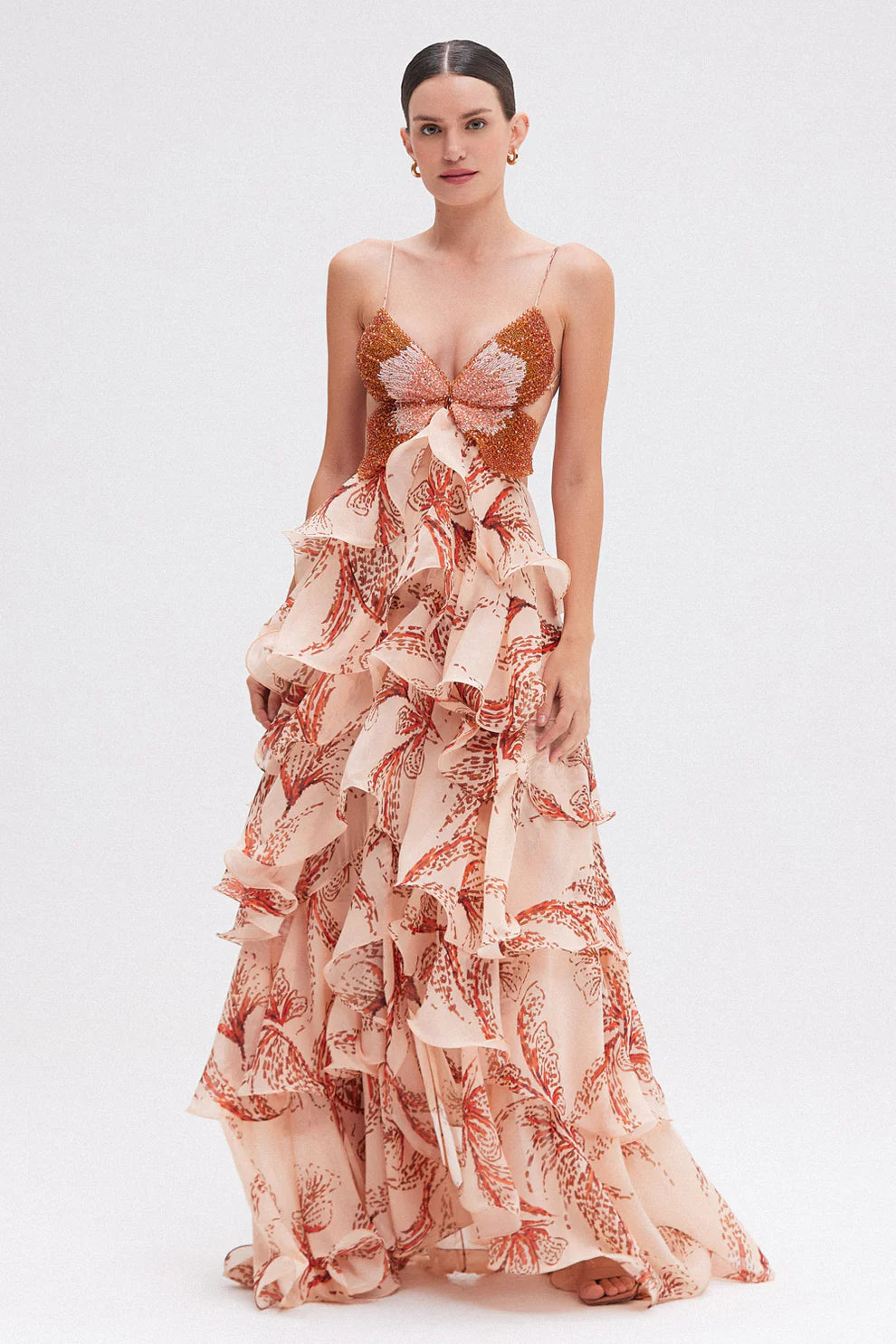 Ameliah – Stylish Sleeveless Ruffle Dress