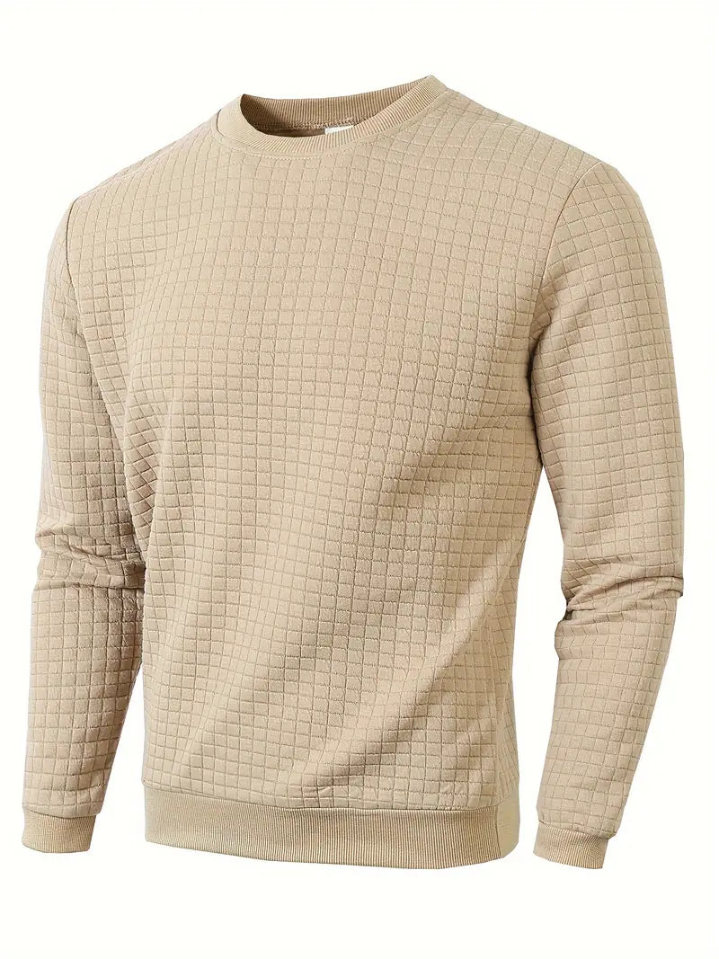 Andreas – Bohemian Plaid Long Sleeve Sweater