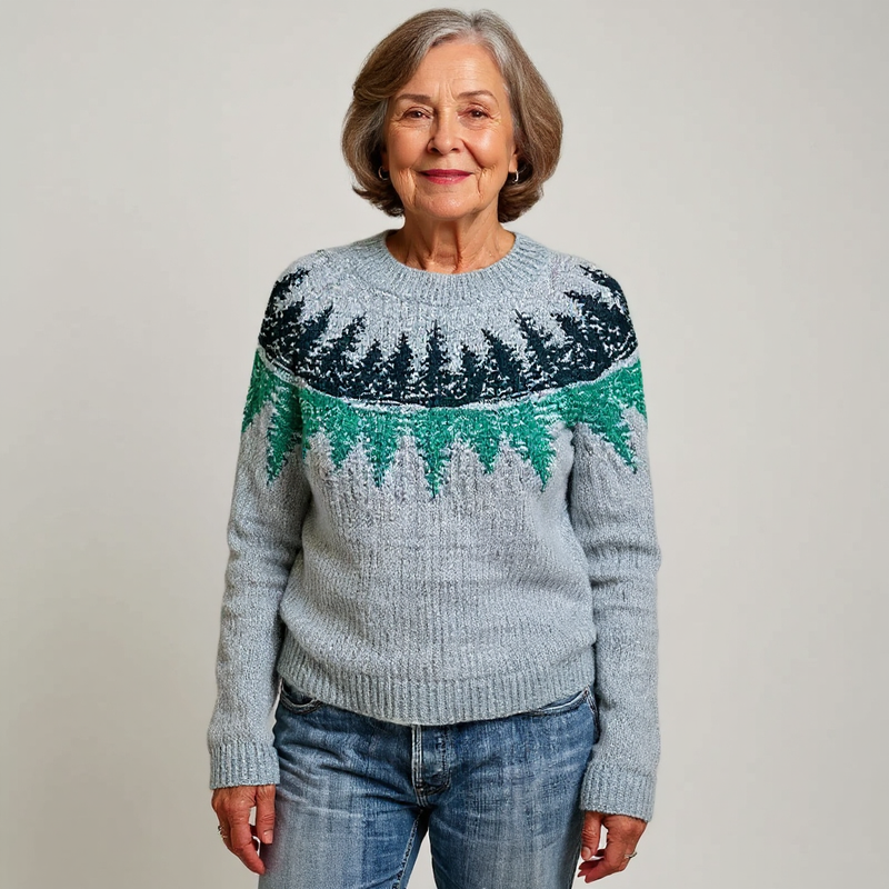Anghileri - Classic Icelandic Knit Sweater Made of Wool