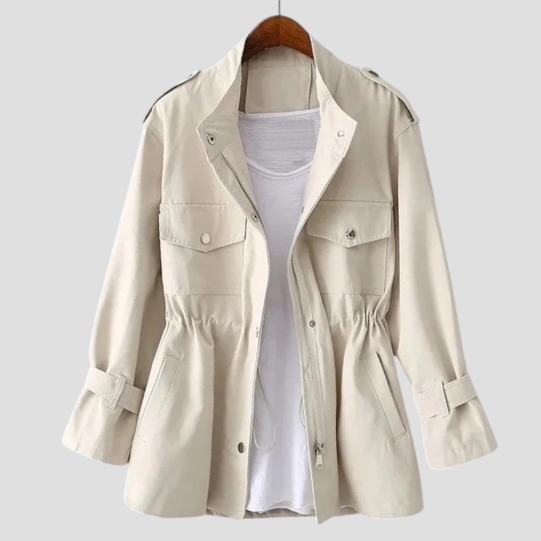 Anjelah – Casual Long Sleeve Jacket with Multiple Pockets