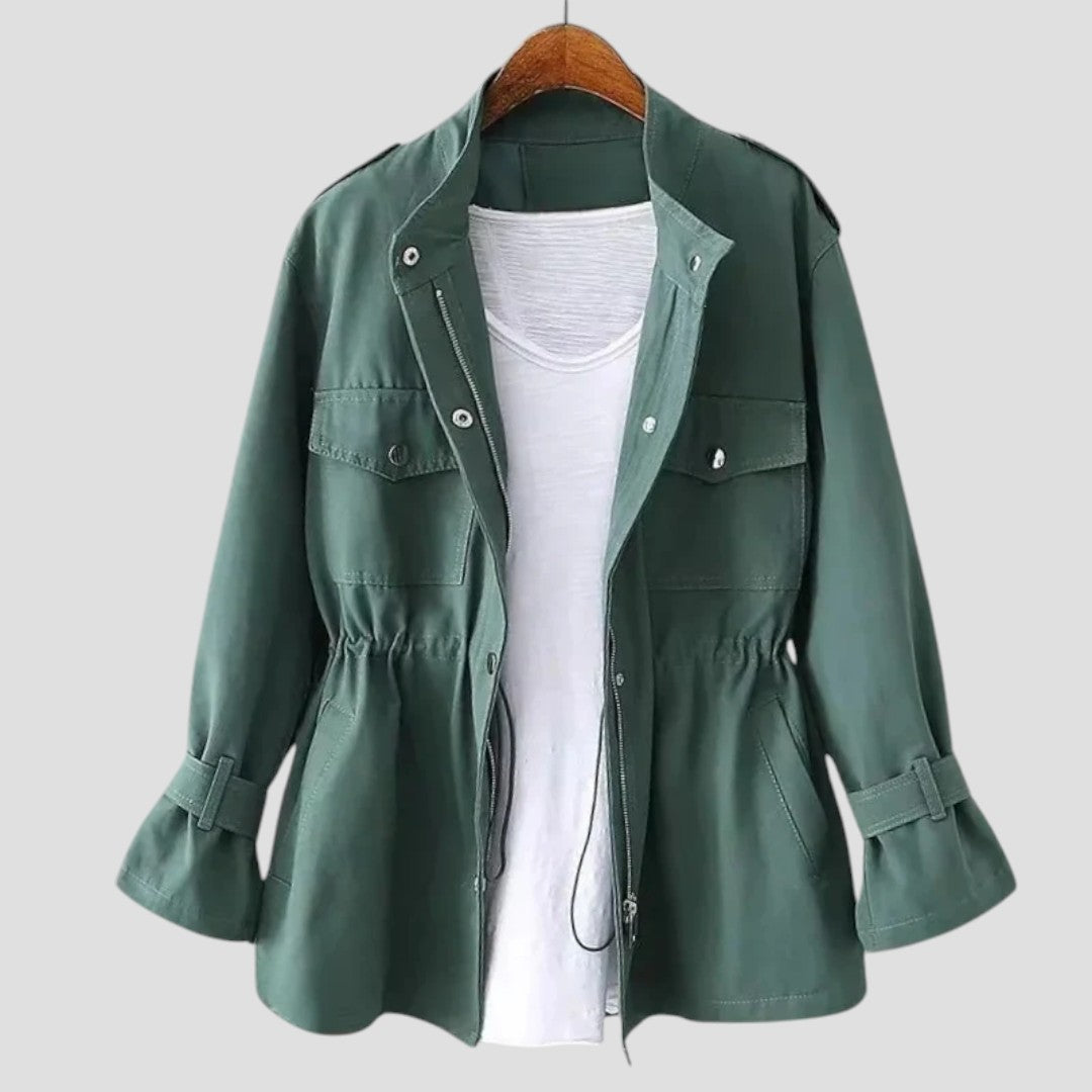 Anjelah – Casual Long Sleeve Jacket with Multiple Pockets