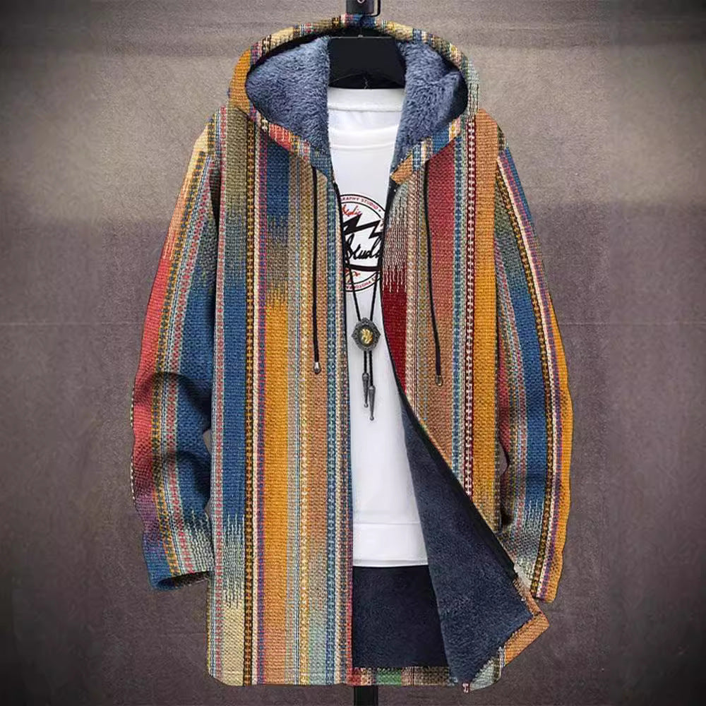 Annet - Luxurious Art-Inspired Zip-Up Cardigan