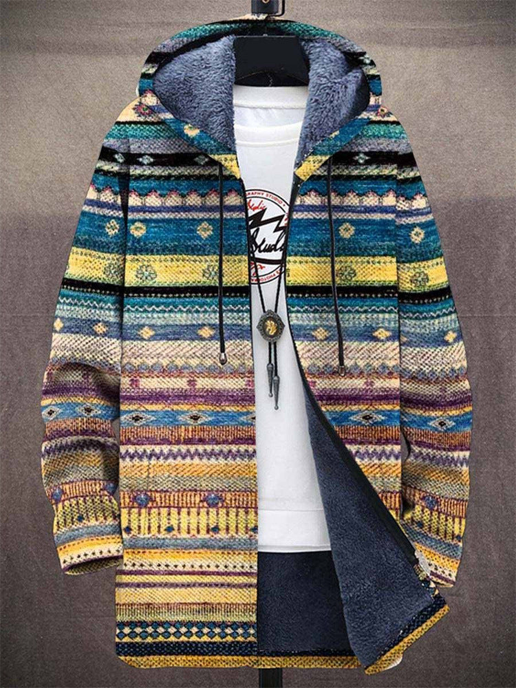 Annet - Luxurious Art-Inspired Zip-Up Cardigan