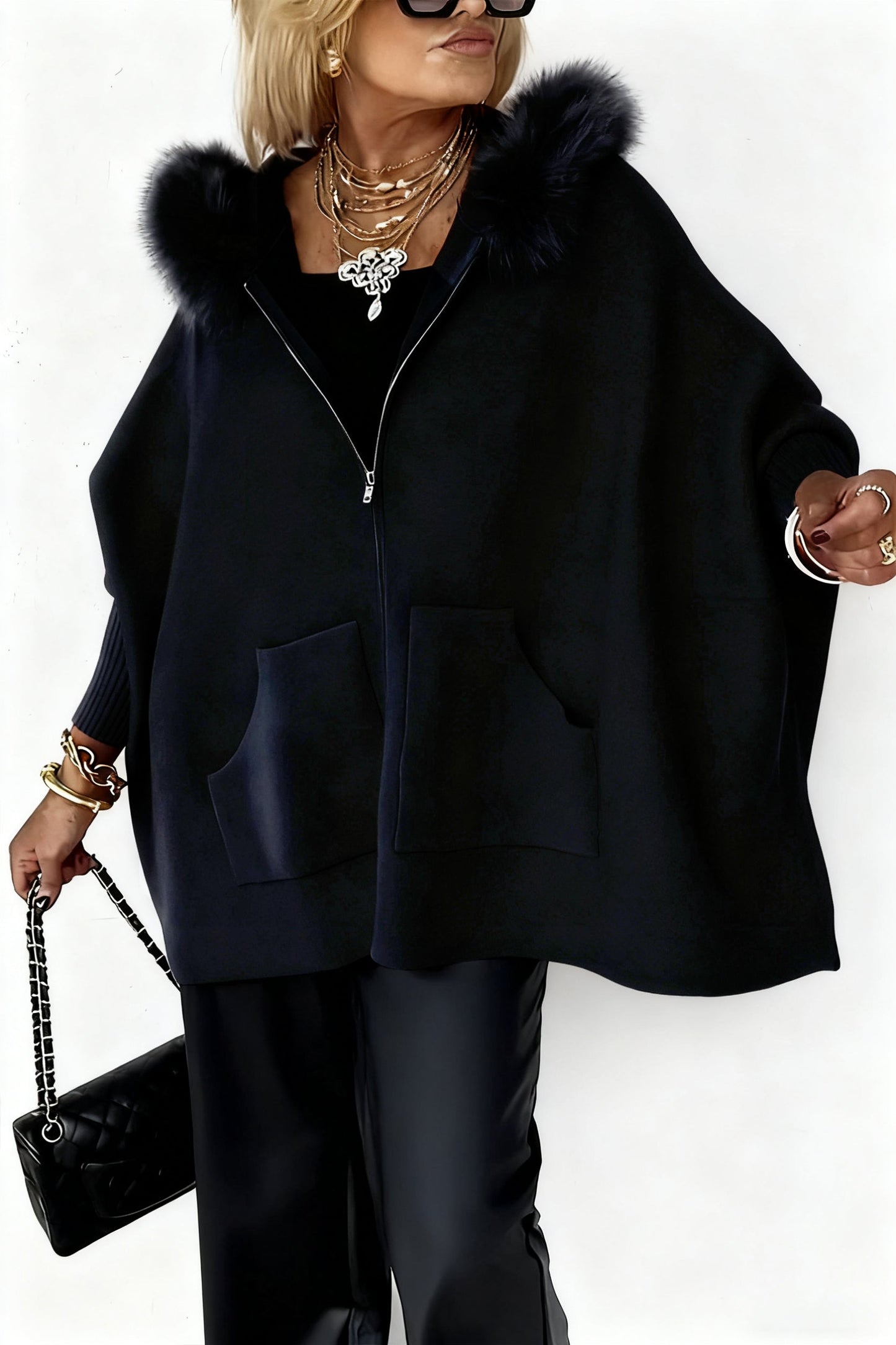 Anouka – Long Sleeve Hoodie with Zipper