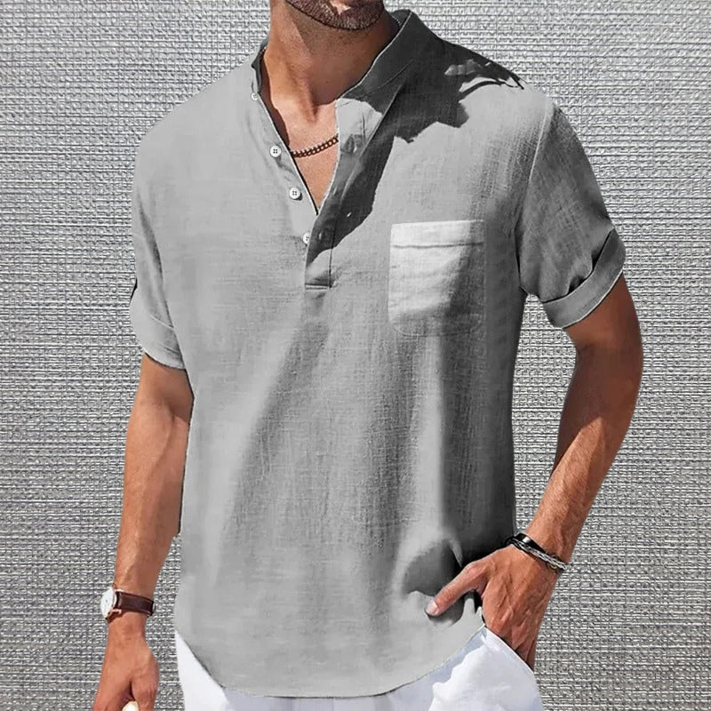 Anthony – Elegant Short Sleeve T-Shirt with Pocket
