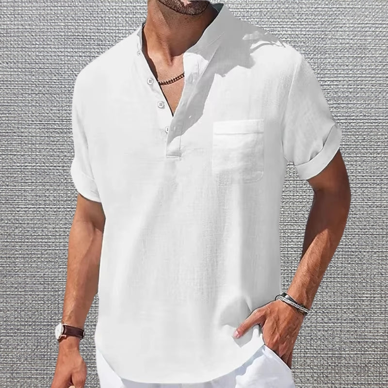 Anthony – Elegant Short Sleeve T-Shirt with Pocket
