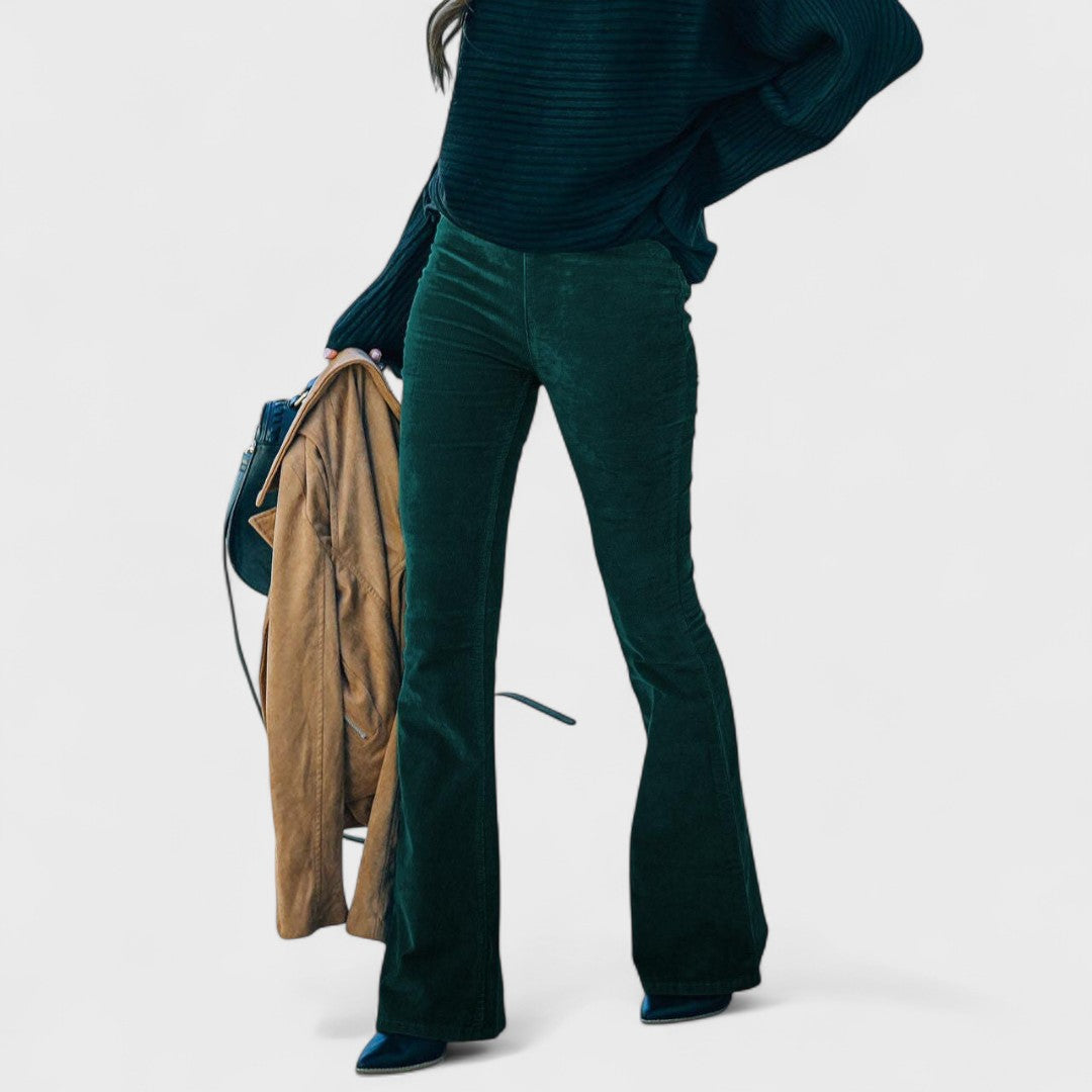 Arava - Cord Pants with Flared Leg