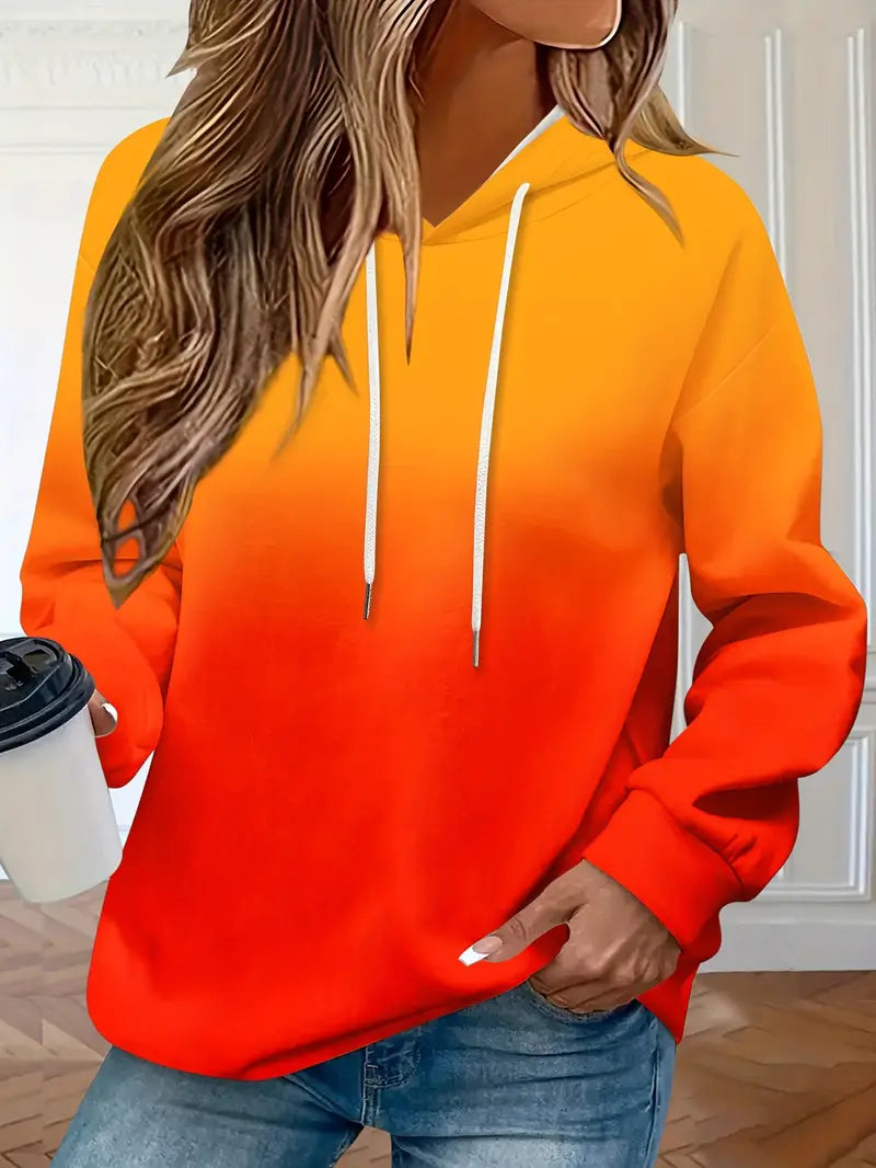 Areeqa – Hoodie with Gradient and Drawstring