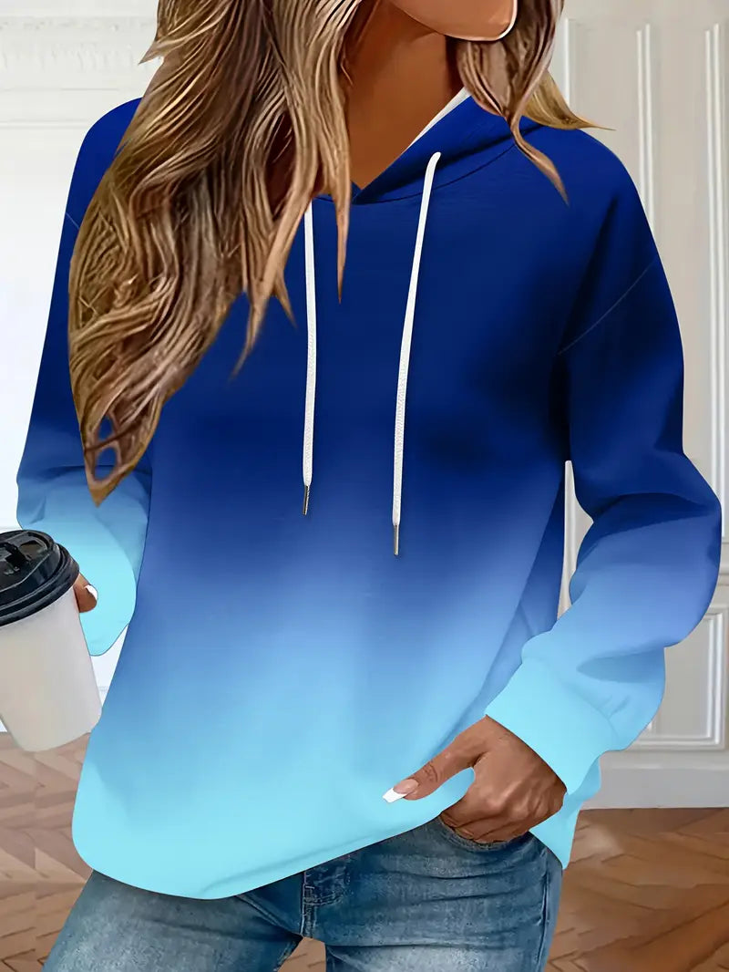 Areeqa – Hoodie with Gradient and Drawstring