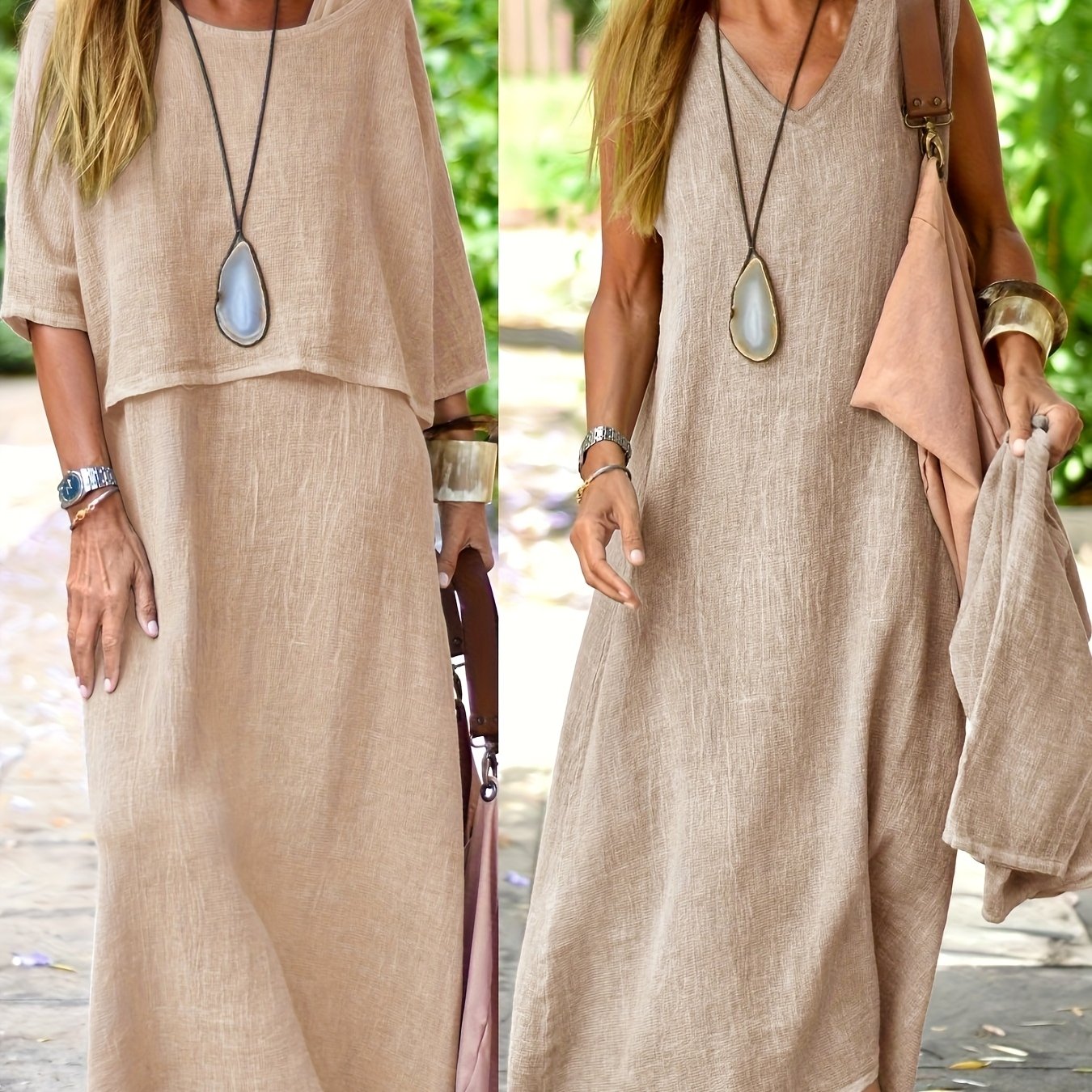 Arline - Two-Piece Linen Dress