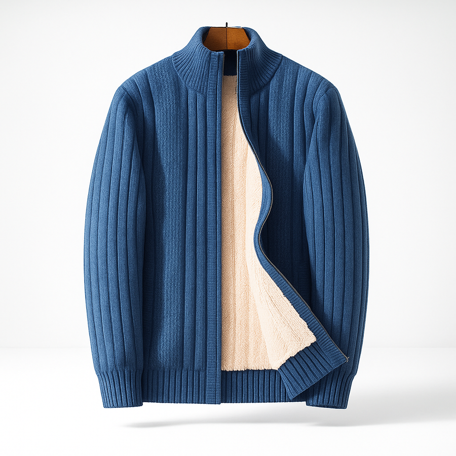 Artan – Knitted Cashmere Zip-Up Cardigan