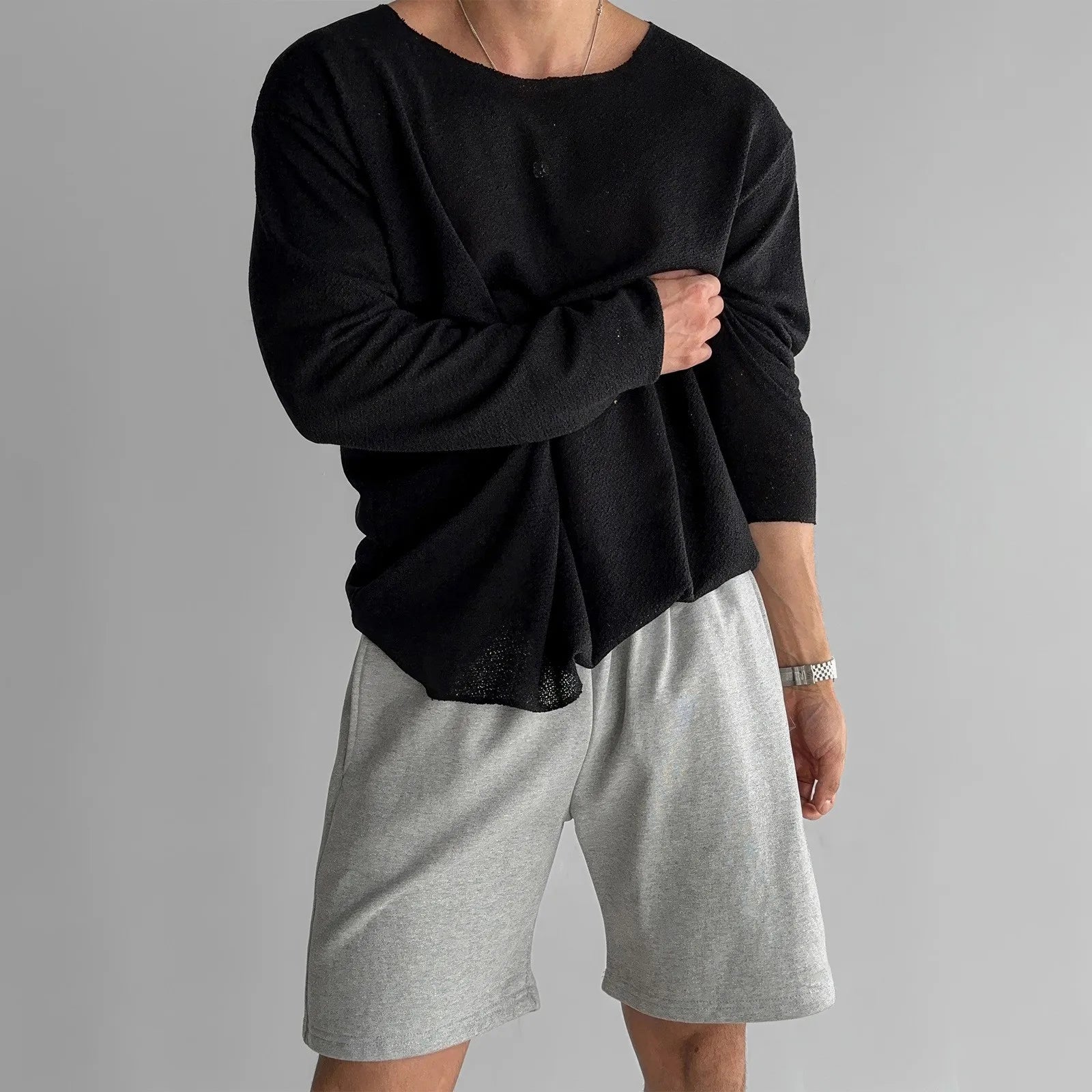 Arturo - Crew Neck Shirt with Long Sleeves
