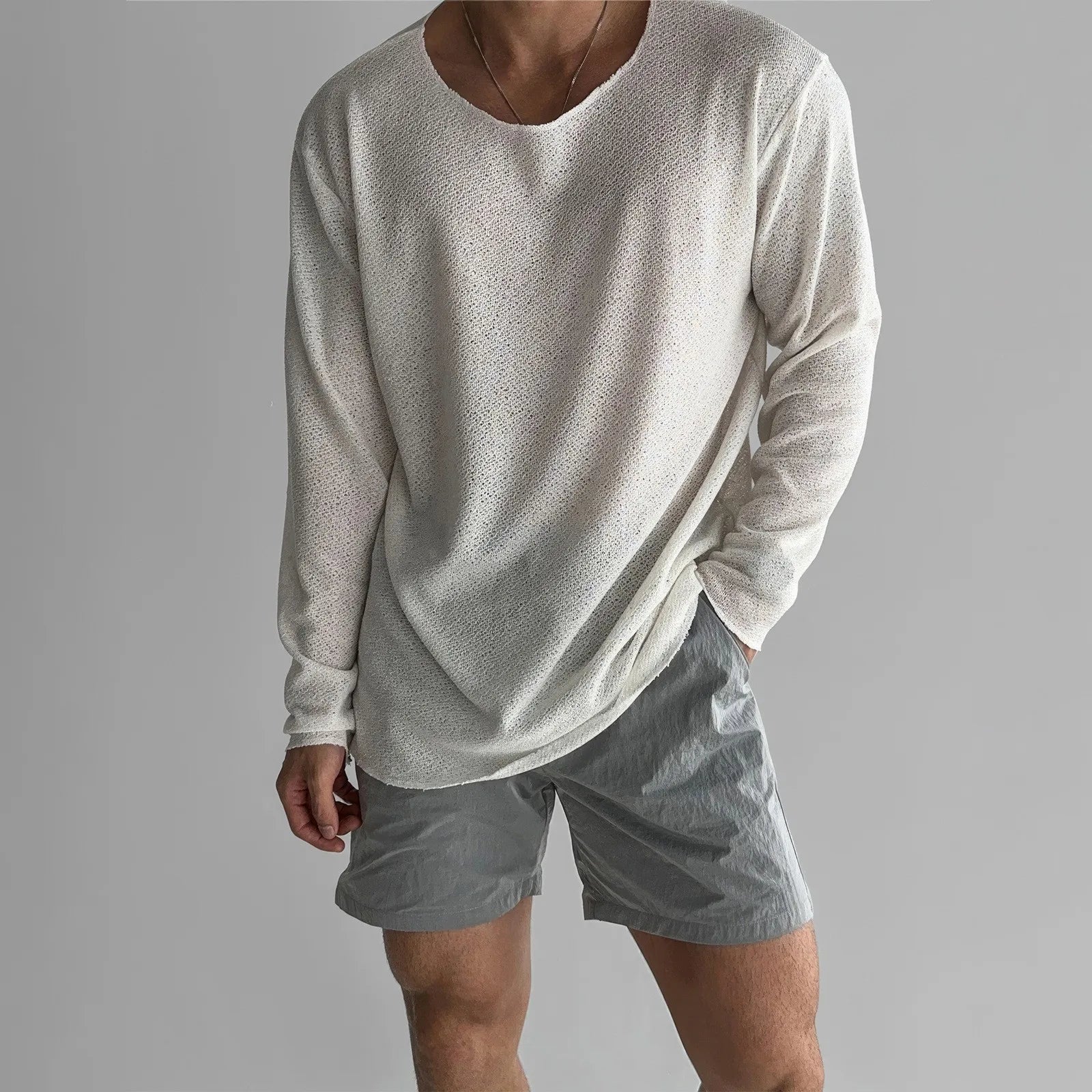 Arturo - Crew Neck Shirt with Long Sleeves