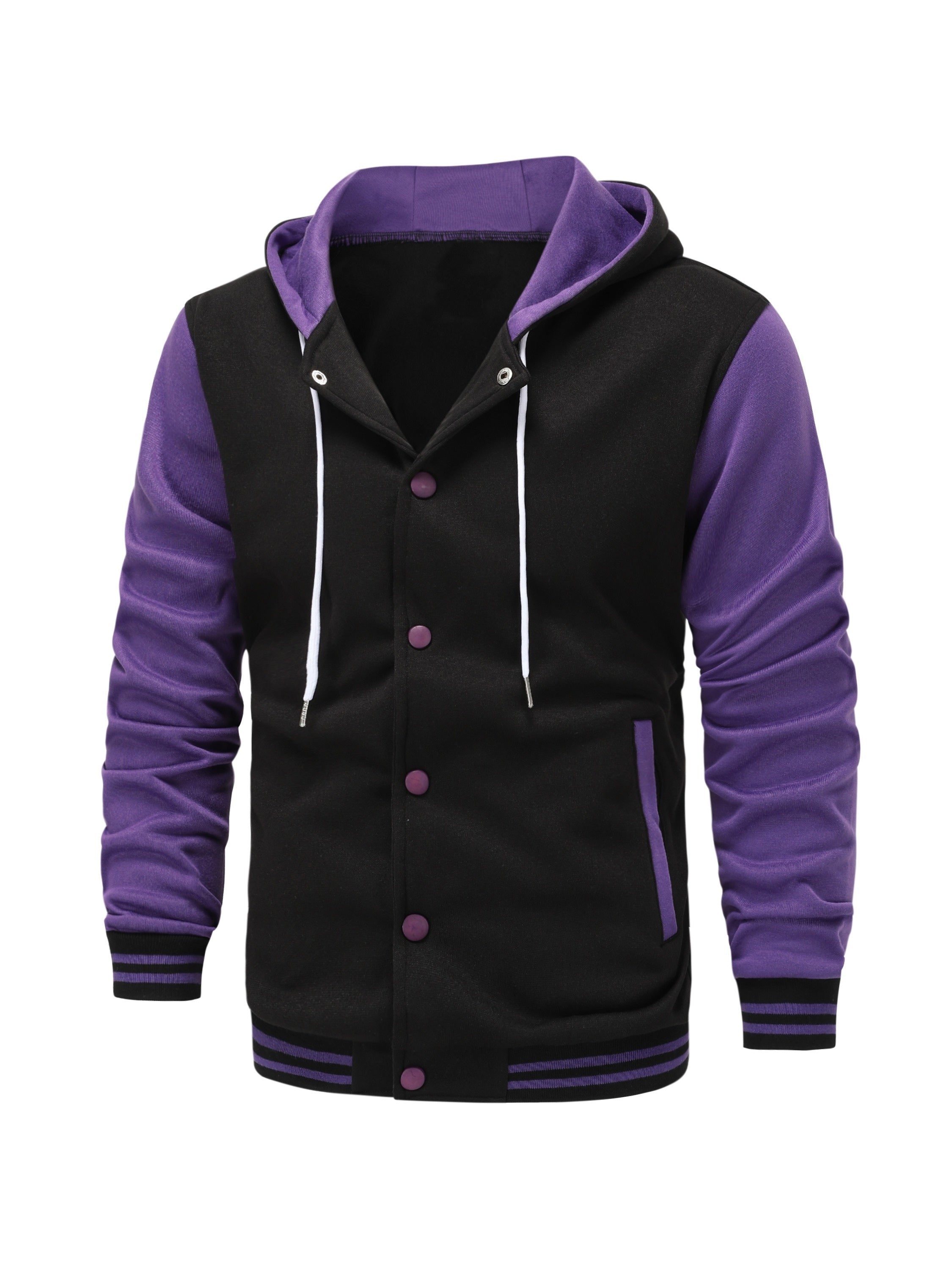 Askhat - Long-Sleeve Baseball Jacket with Hood