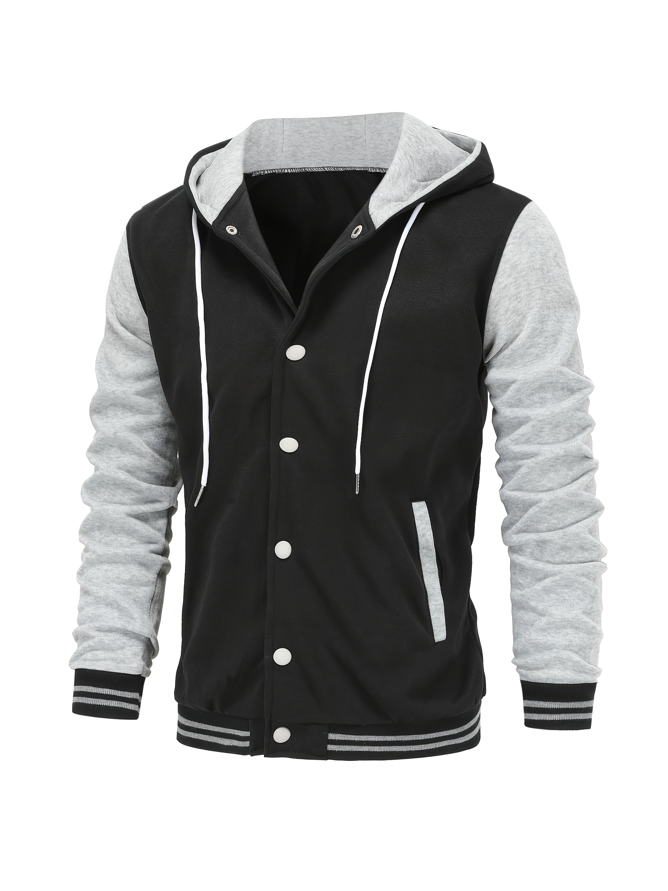 Askhat - Long-Sleeve Baseball Jacket with Hood