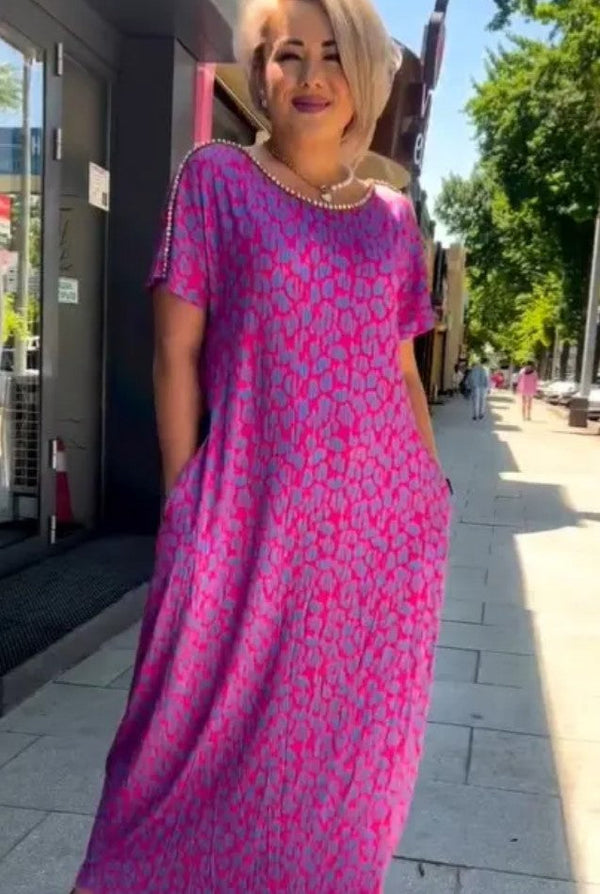 Aspasia – Bold and Airy Dress with Prints
