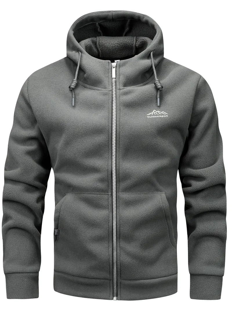 Aubin - Long-Sleeve Hoodie with Zipper and Pockets