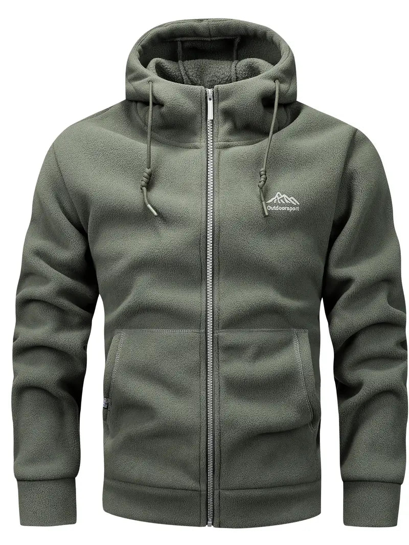 Aubin - Long-Sleeve Hoodie with Zipper and Pockets