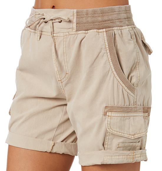 Audria – High-Waisted Cargo Shorts with Drawstring