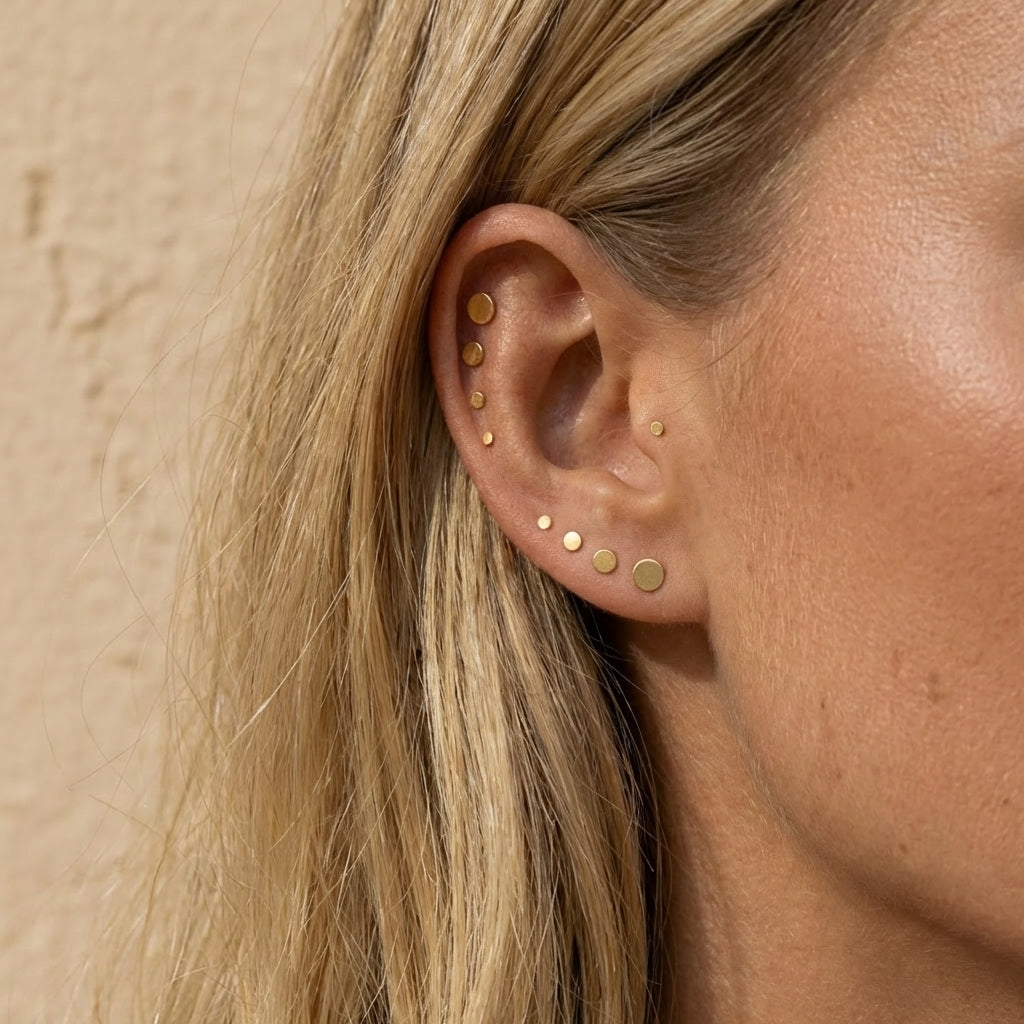 Auredisc Flat Back Piercing Stud