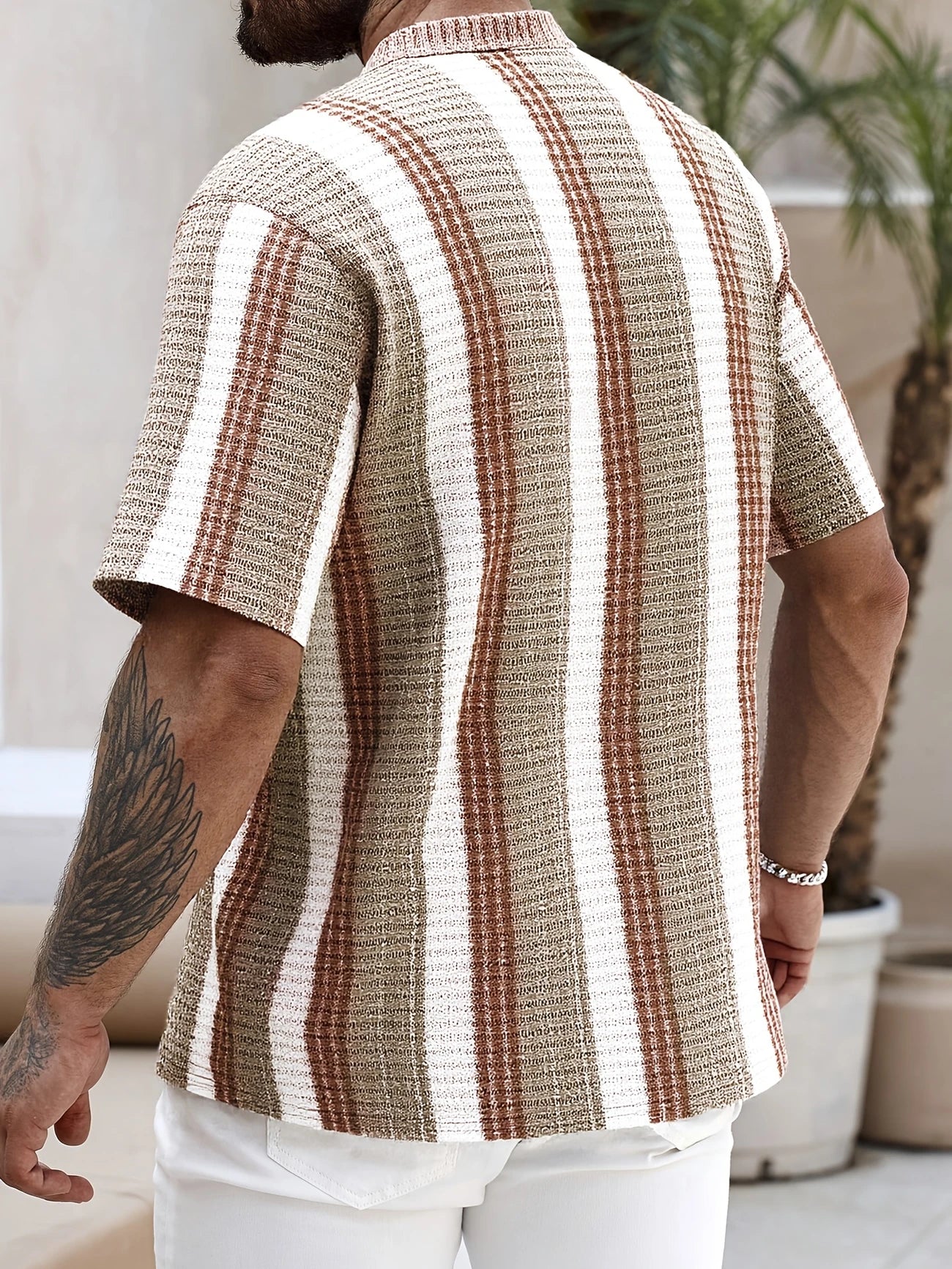 Avram – Casual Striped Button-Up Shirt