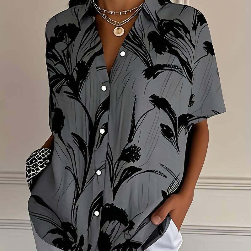 Ayalit - Stylish Short Sleeve Shirt with Print