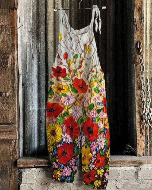 Ayanda – Comfortable Jumpsuit with Floral Pattern