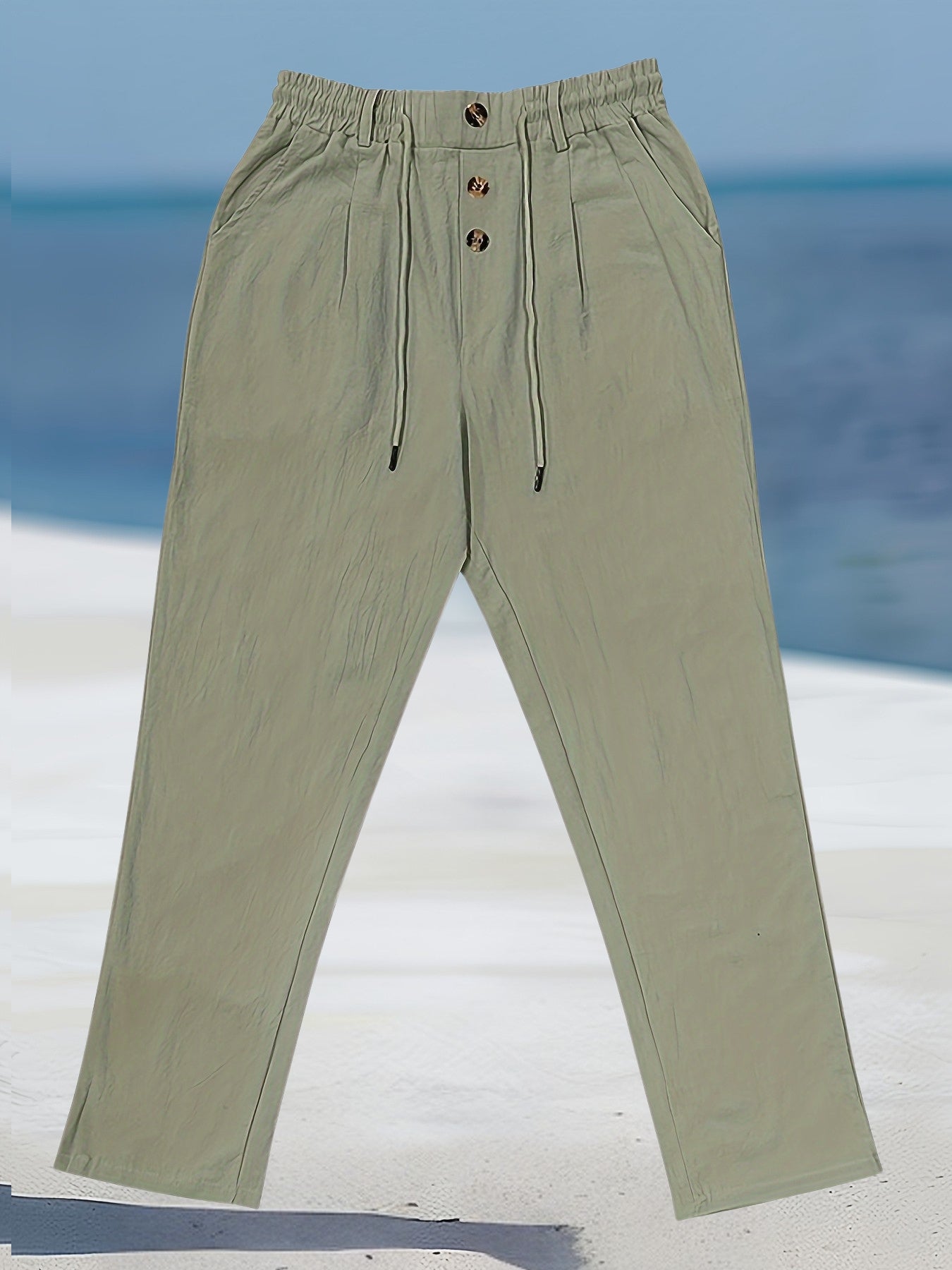 Aznar - Casual Linen Stretch Pants