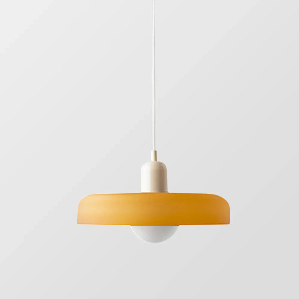 Bauhaus Pendant Light Made of Colored Glass