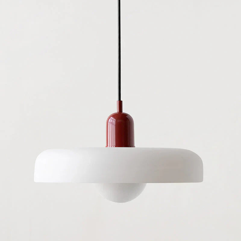 Bauhaus Pendant Light Made of Colored Glass