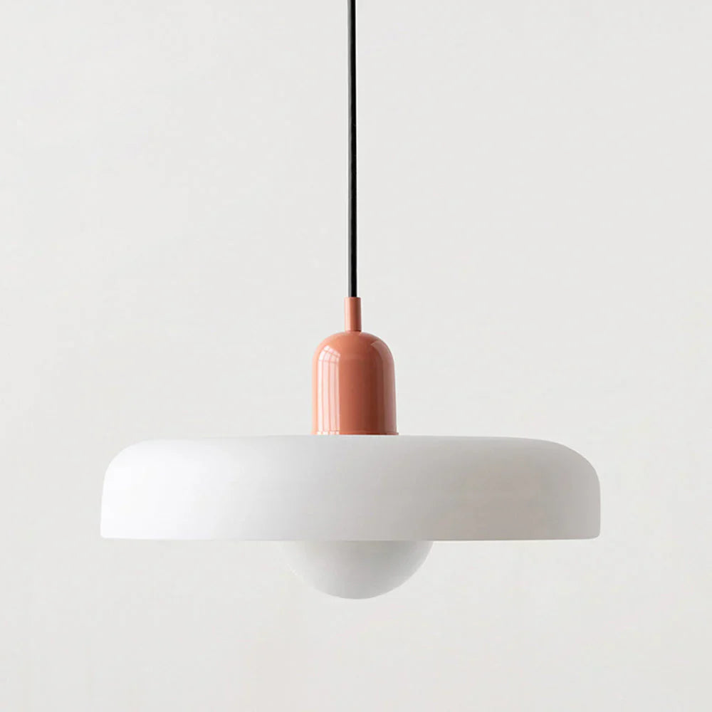 Bauhaus Pendant Light Made of Colored Glass